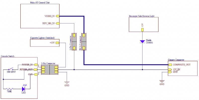 wiring diagram backup camera wiring schematic