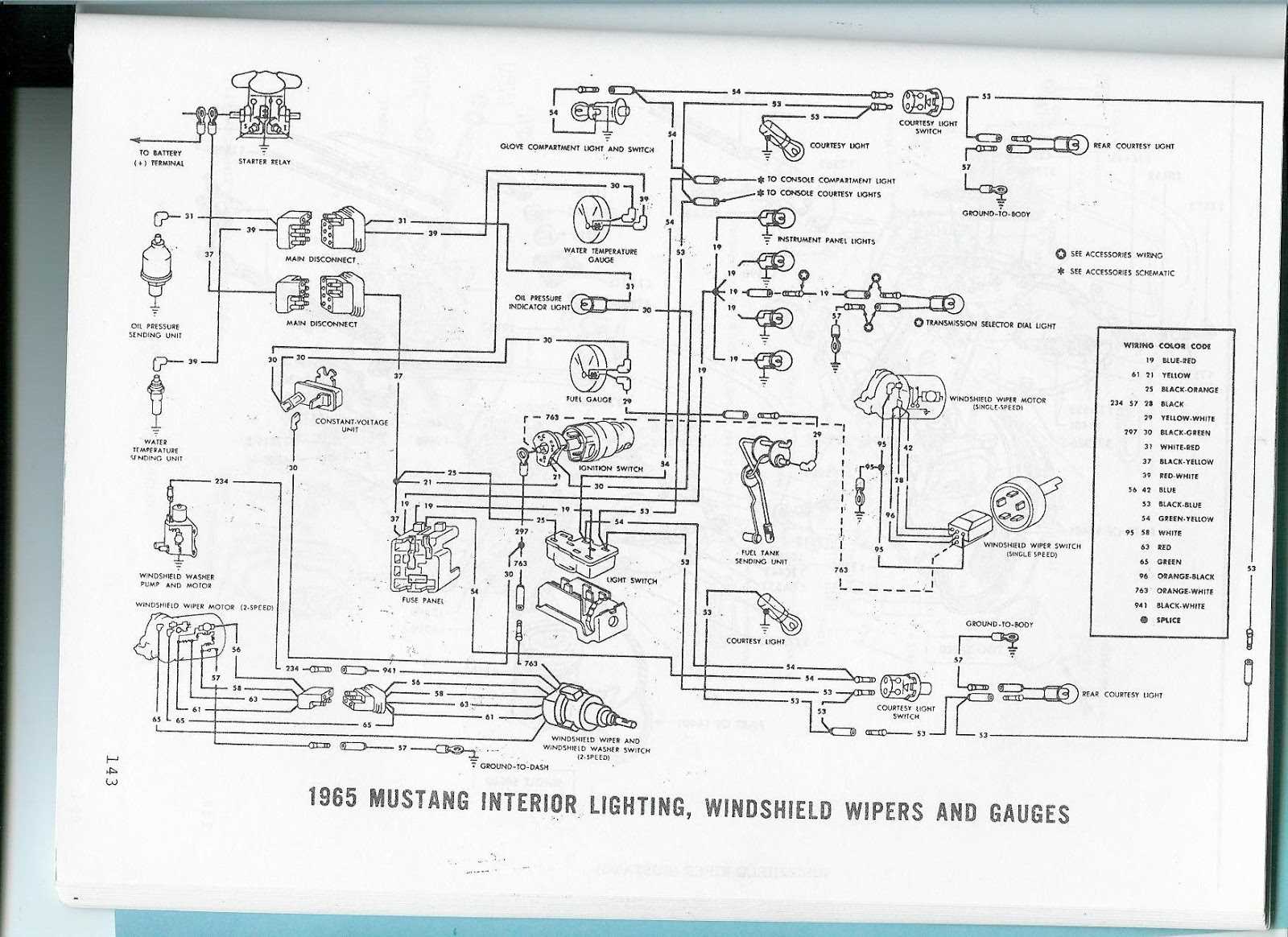 wiring diagram for 1965 mustang