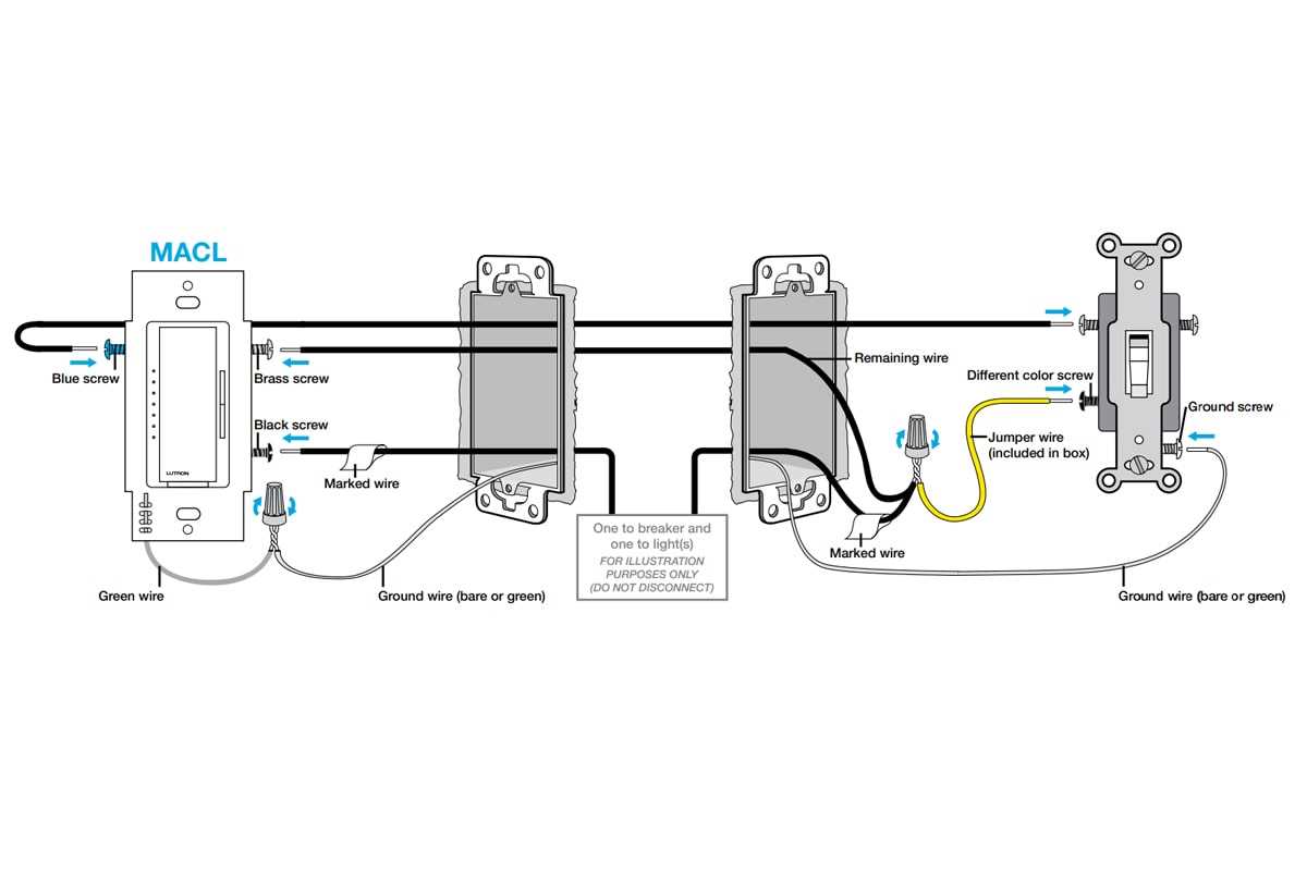 wiring diagram for a 3 way dimmer switch