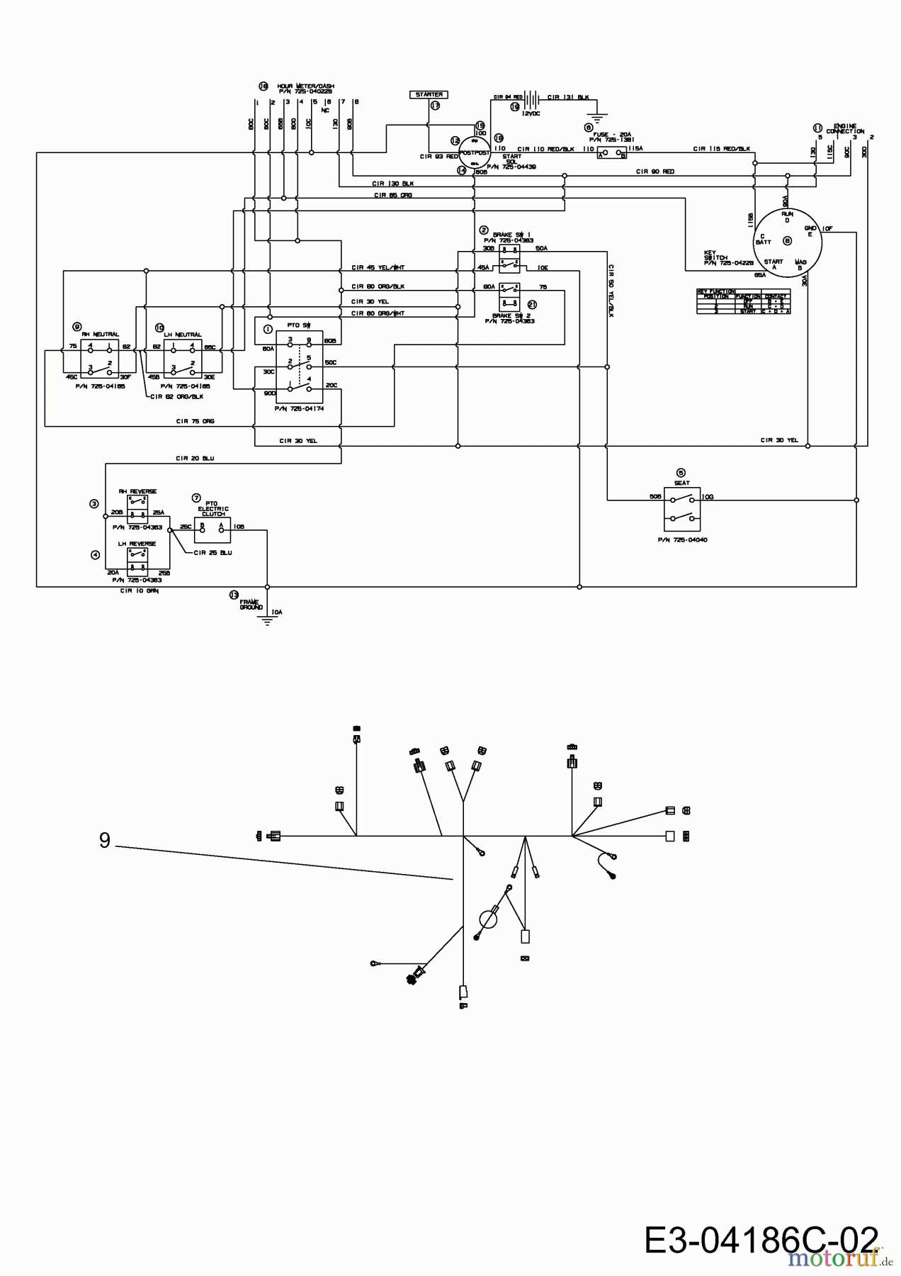 wiring diagram for a cub cadet