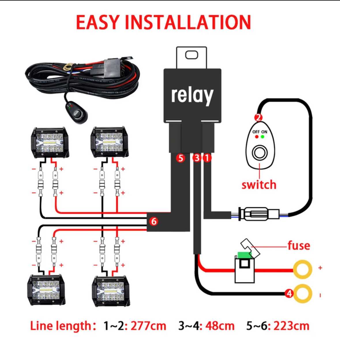 wiring diagram for a led light bar