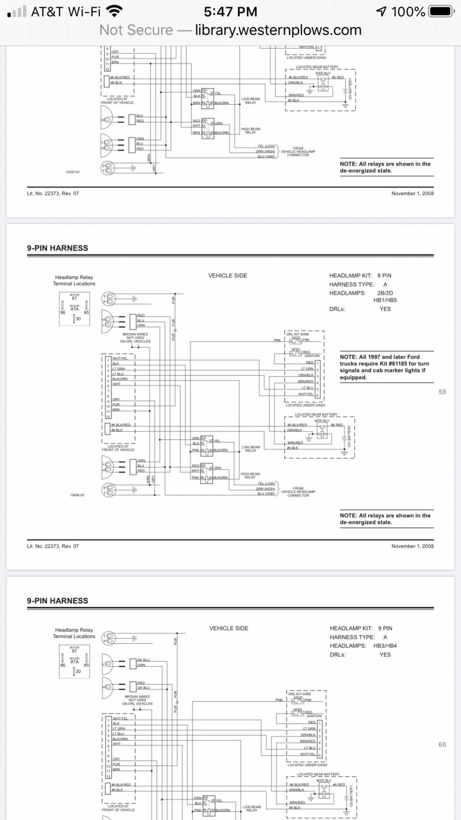 wiring diagram for a western plow