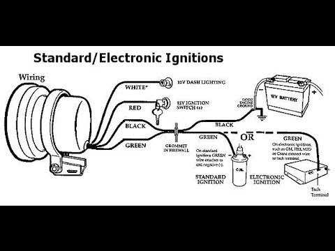 wiring diagram for auto gauge tachometer