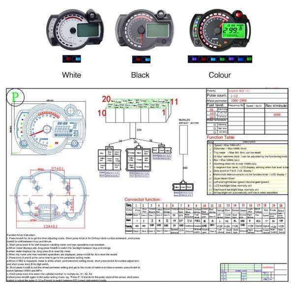 wiring diagram for auto gauge tachometer