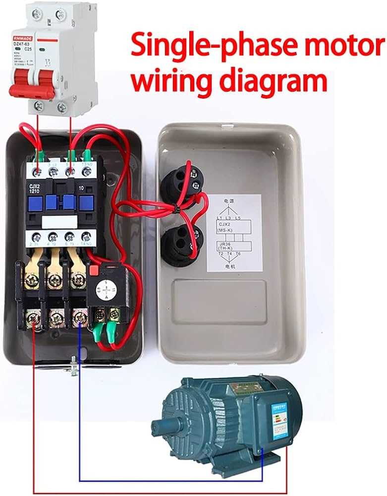 wiring diagram for motor starter 3 phase