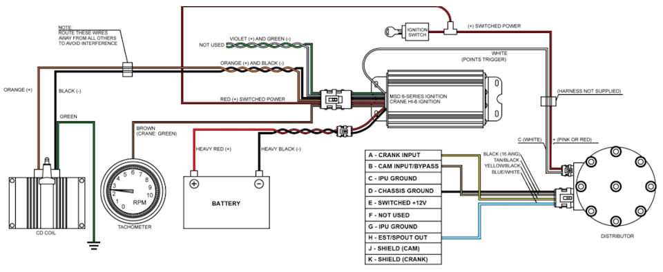 wiring diagram for msd distributor