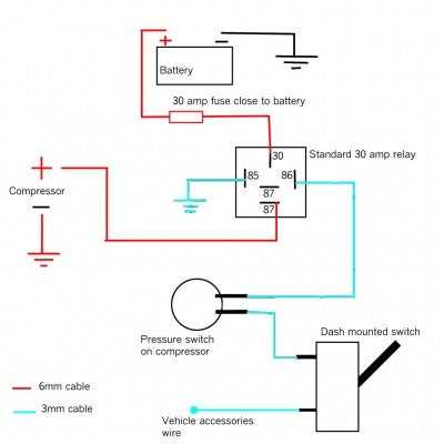 wiring diagram for pressure switch on air compressor