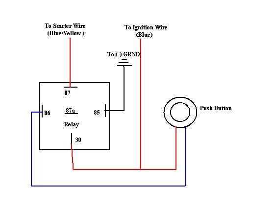 wiring diagram for push button start