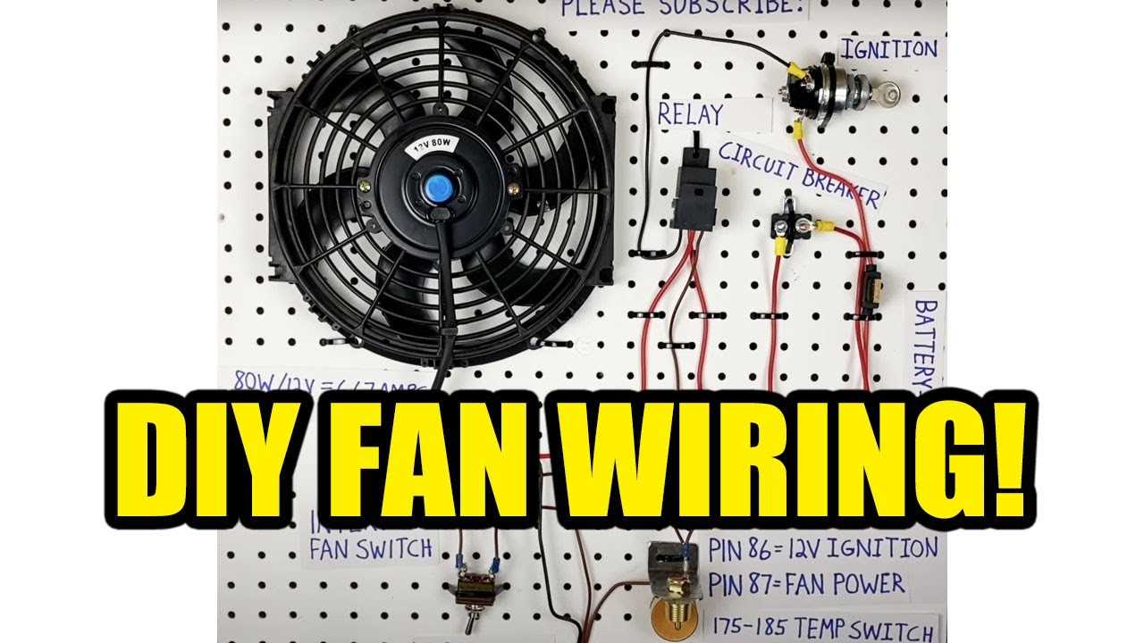 wiring diagram for radiator fan relay