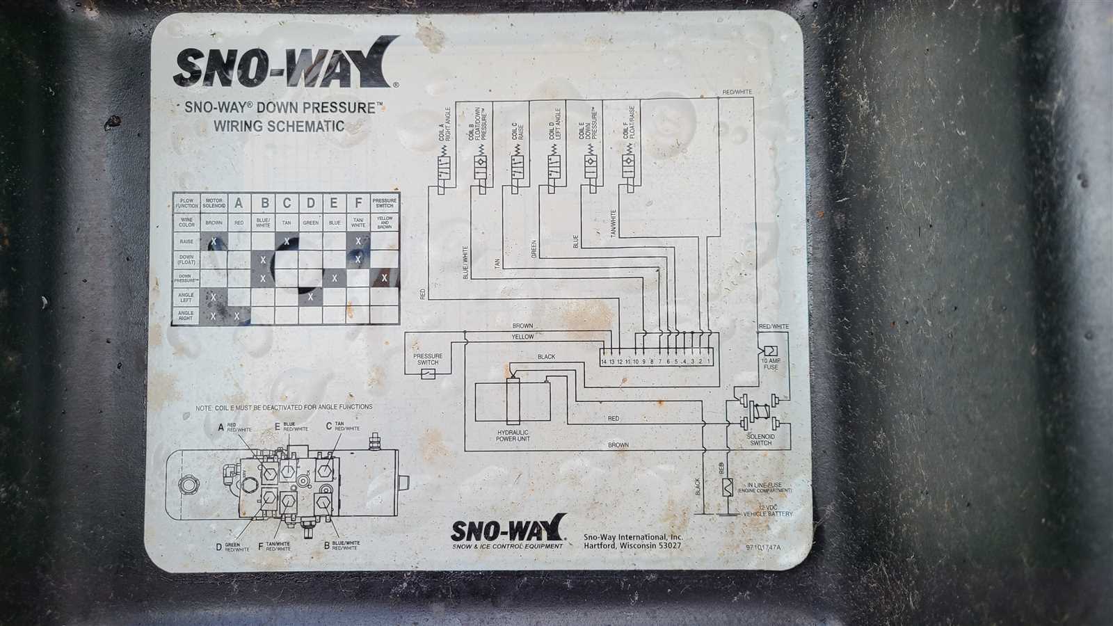 wiring diagram for sno way plow