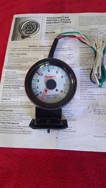 wiring diagram for sunpro tachometer