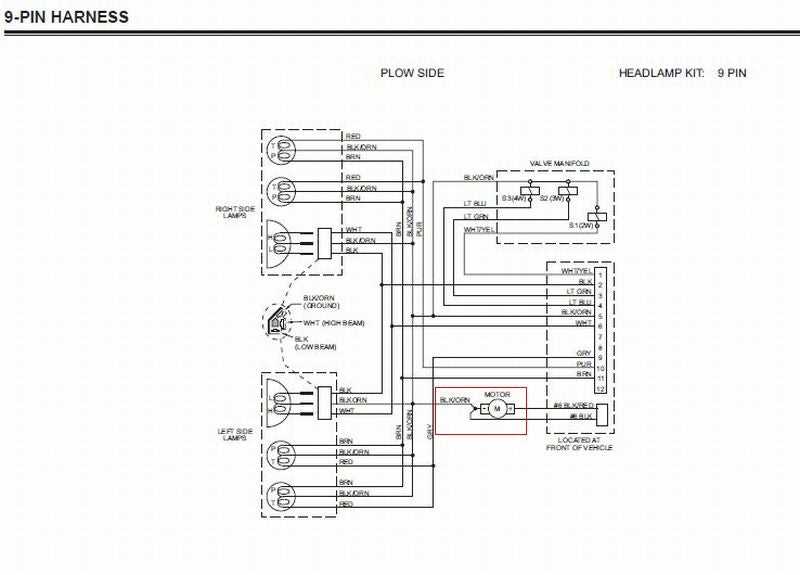 wiring diagram for western snow plow