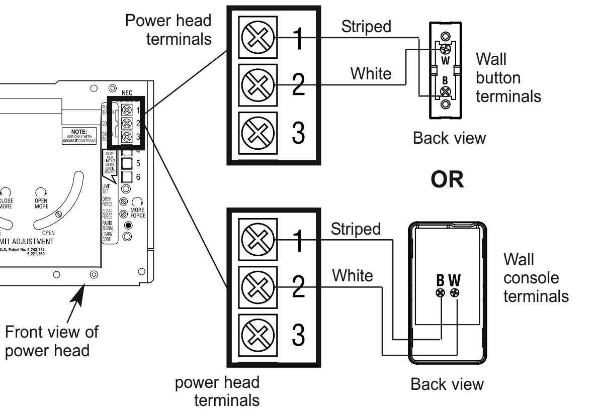 wiring diagram garage door opener