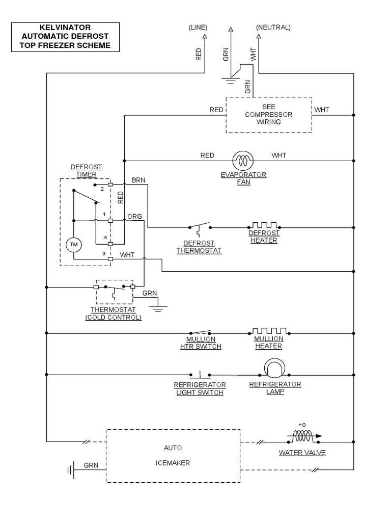 wiring diagram refrigerator