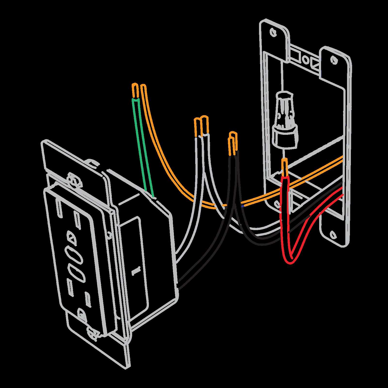 wiring diagram switched outlet