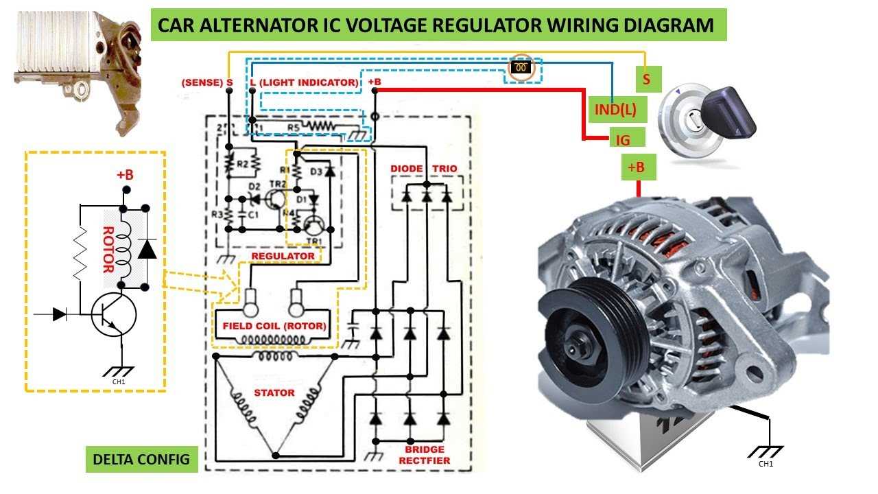 wiring diagram voltage regulator