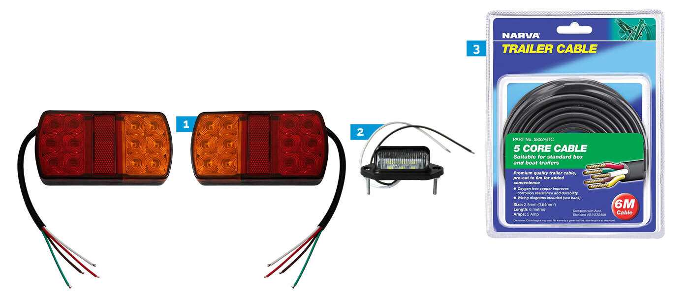 wiring led trailer lights diagram