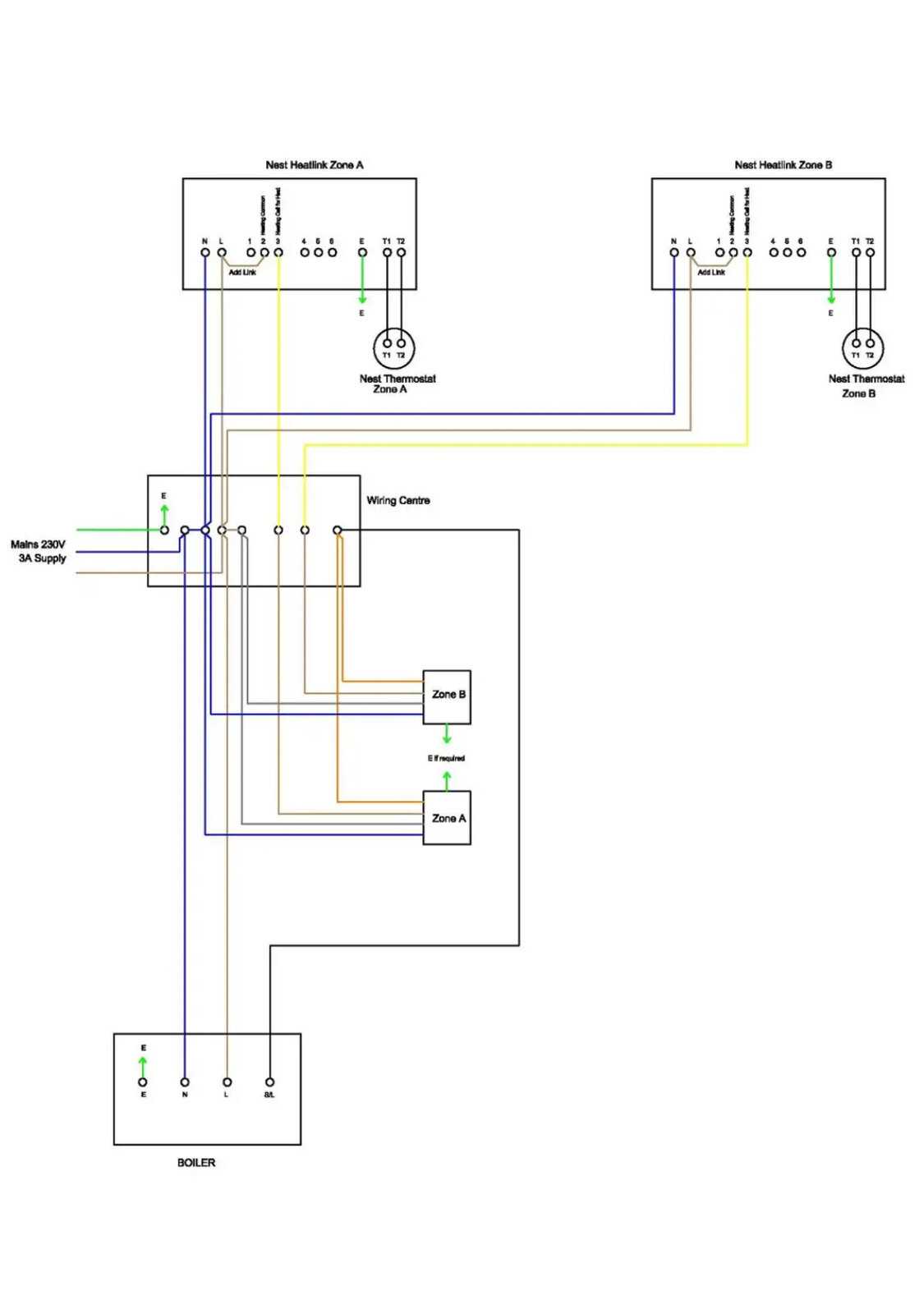 wiring zone valves diagram