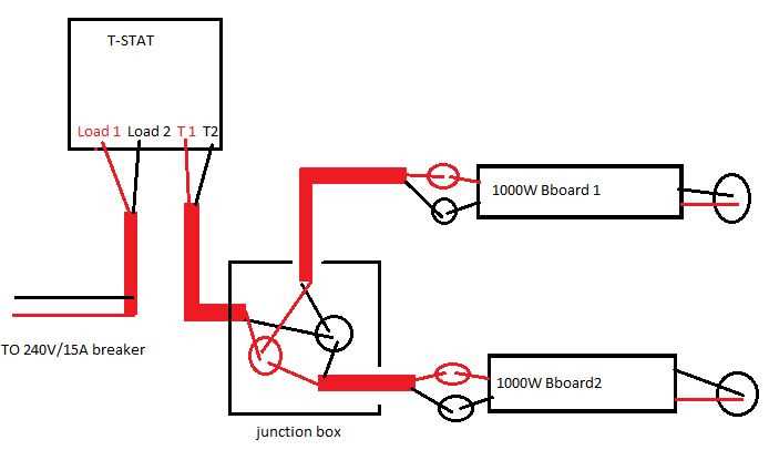 wiring diagram for a baseboard heater