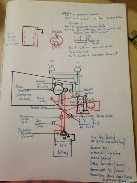 lawn mower wiring diagram