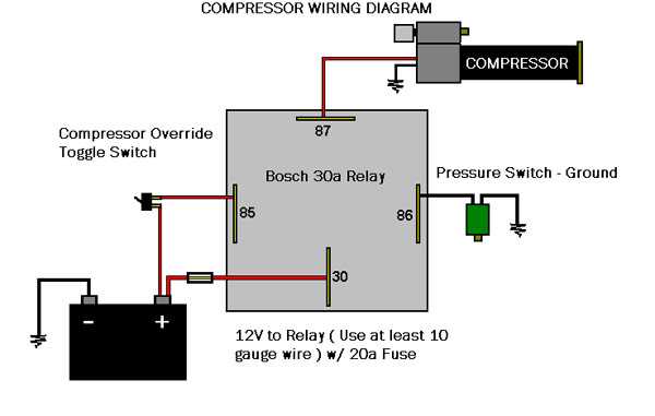 air ride compressor wiring diagram