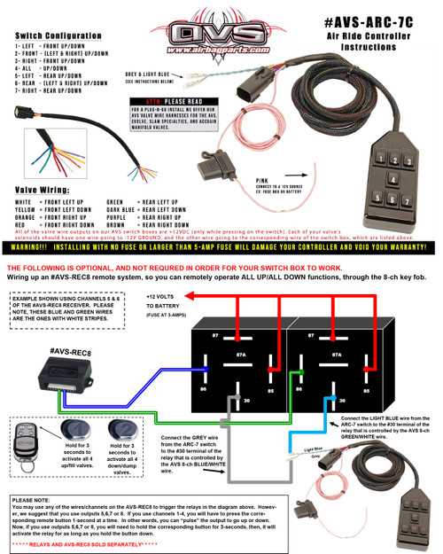 air ride relay wiring diagram