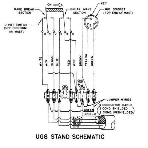 wiring diagram for astatic microphone