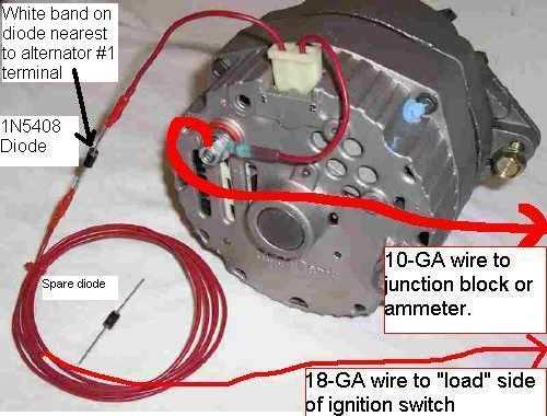 alternator wiring diagram gm