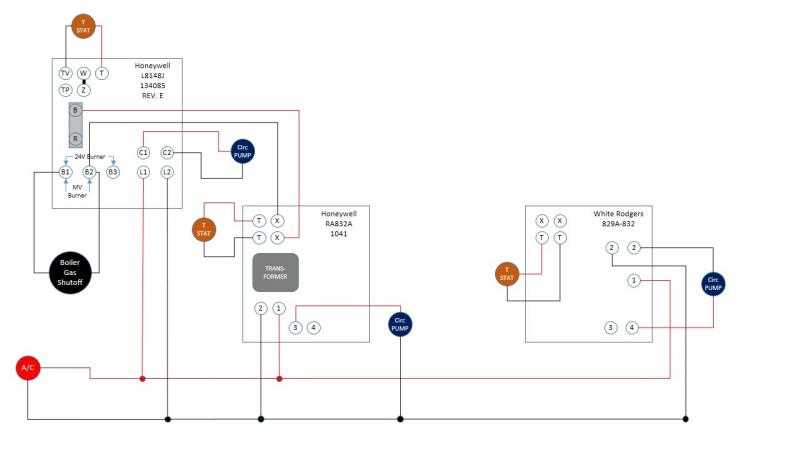 honeywell ra832a wiring diagram