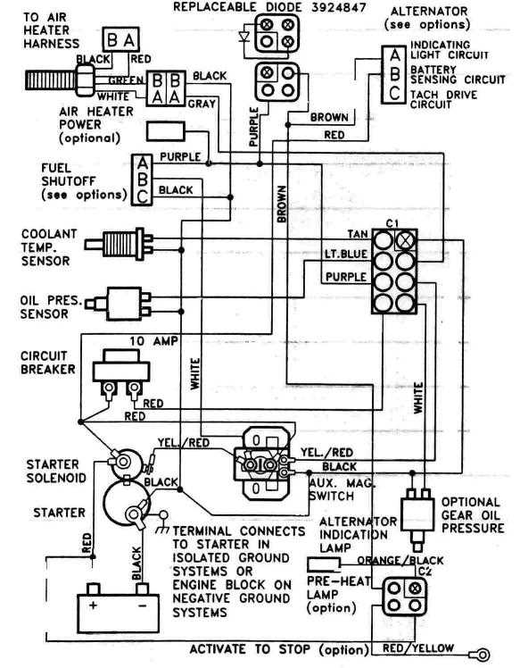 marine fuel gauge wiring diagram