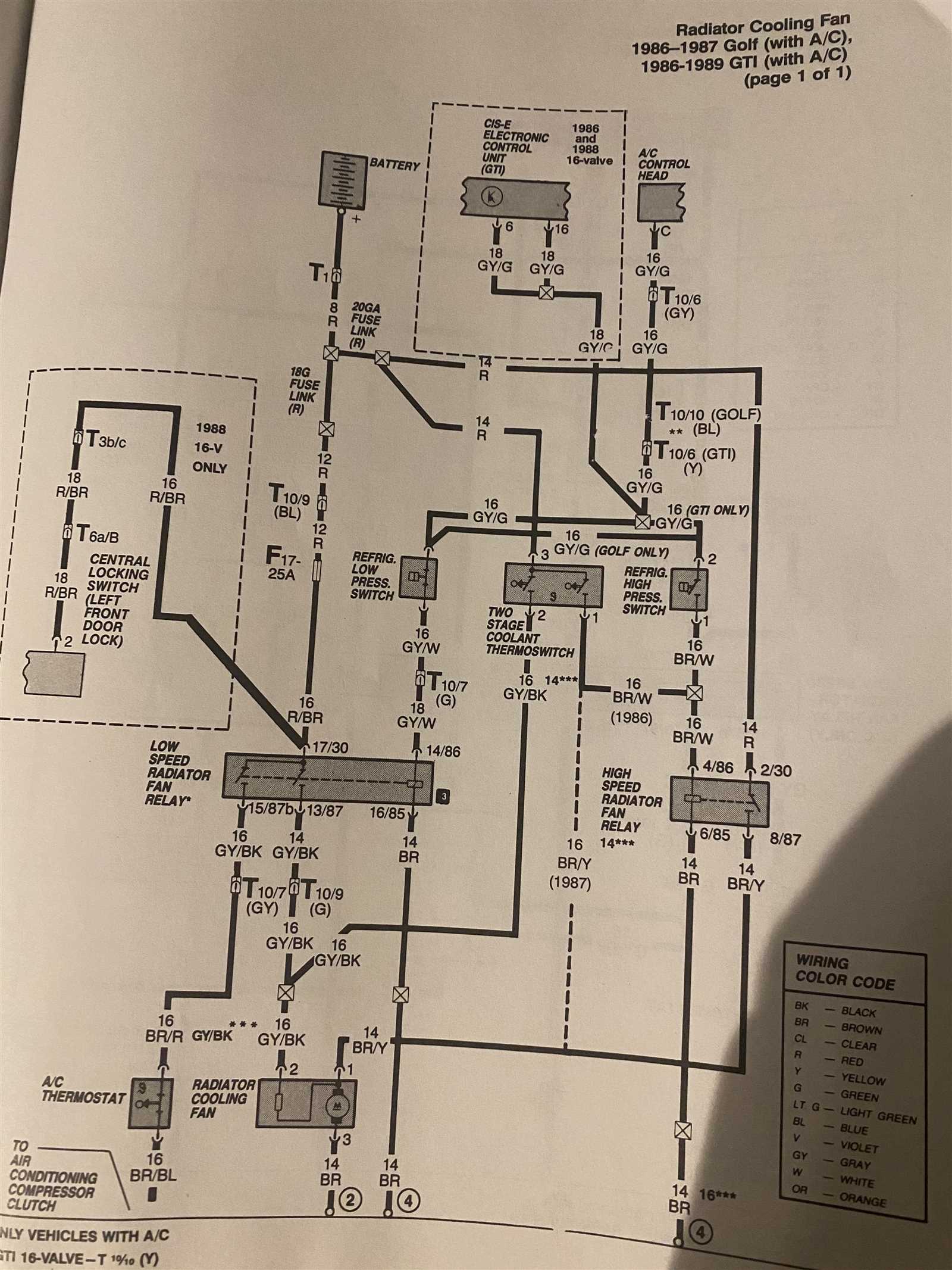 radiator cooling fan wiring diagram