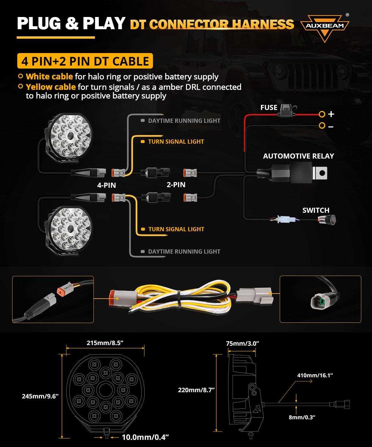 auxbeam wiring diagram