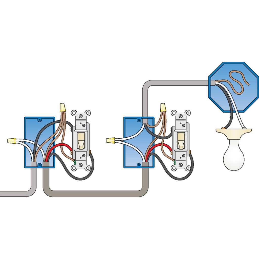 diagram of three way switch wiring