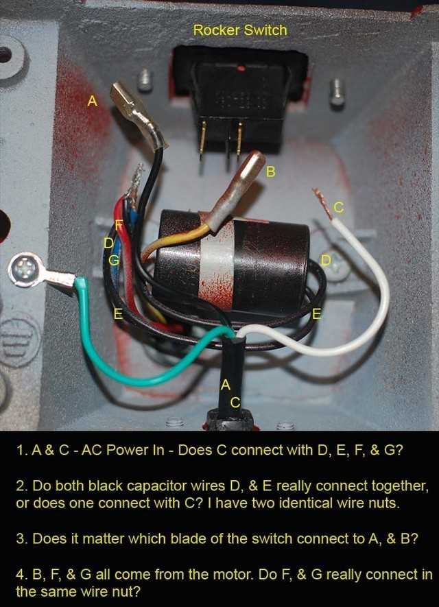 bench grinder wiring diagram