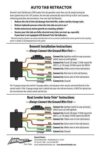 bennett trim tab wiring diagram