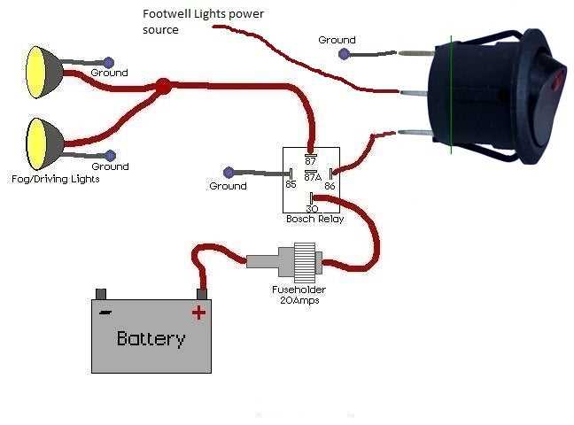 fog light wiring diagram with relay