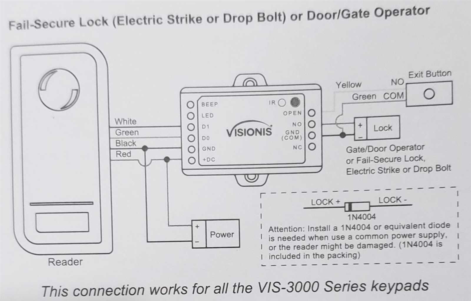 electric strike wiring diagram