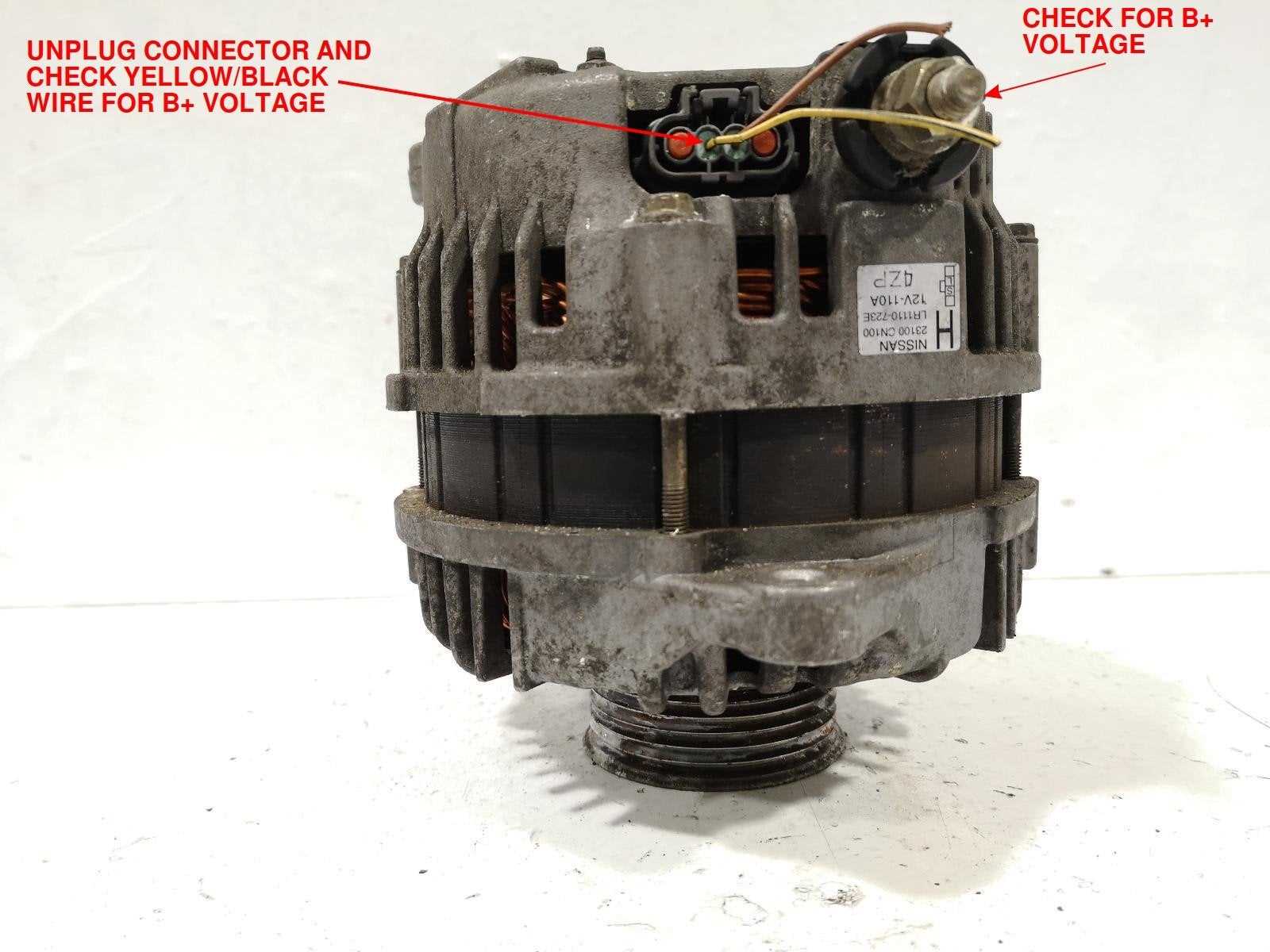 2010 nissan murano alternator wiring diagram