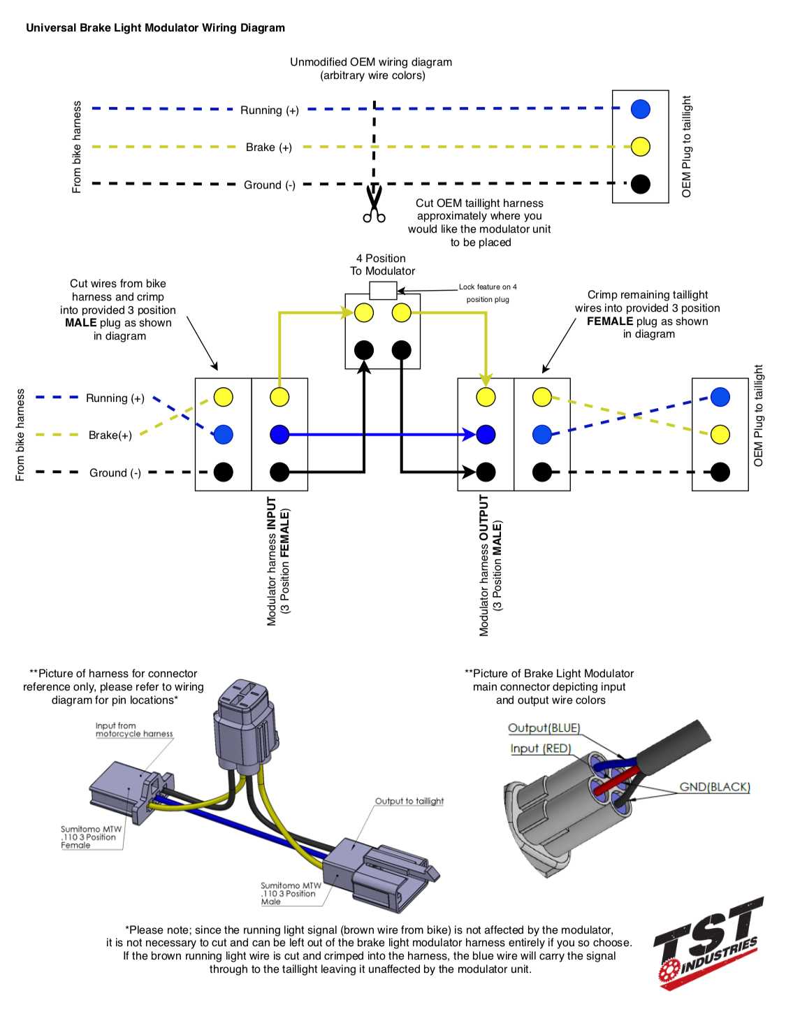 brake and tail light wiring diagram