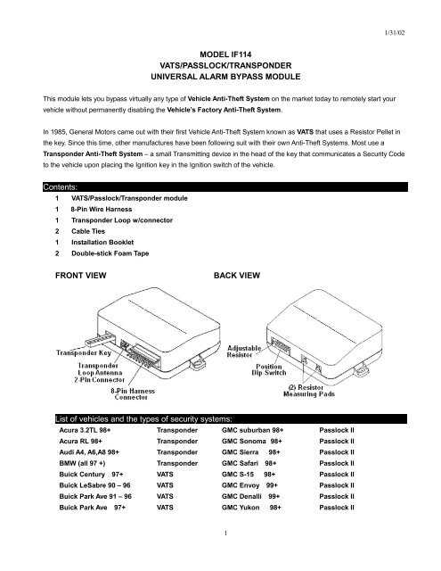 bulldog security com wiring diagrams