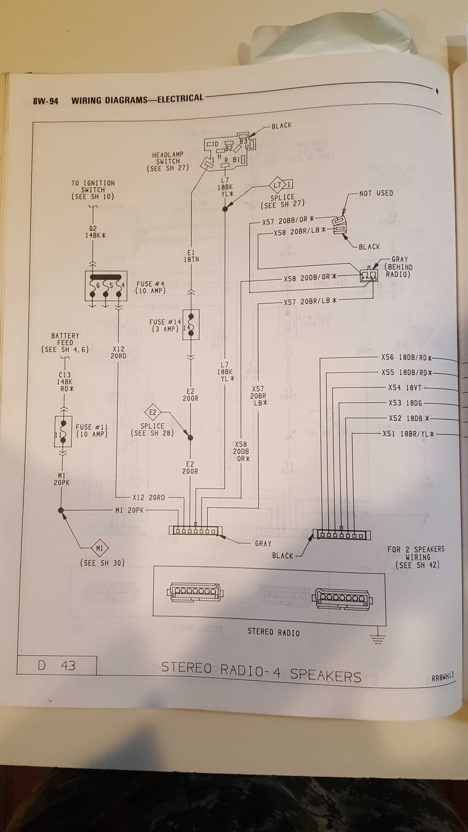 stereo chrysler radio wiring diagrams