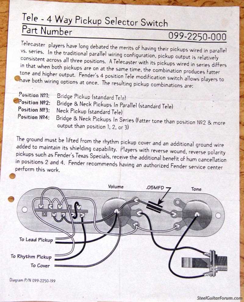 tele 4 way switch wiring diagram