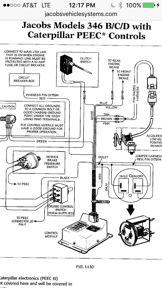 cat 3406b jake brake wiring diagram