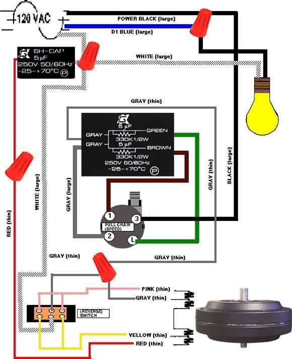 ceiling fan pull switch wiring diagram