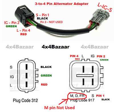 denso alternator 3 pin plug wiring diagram