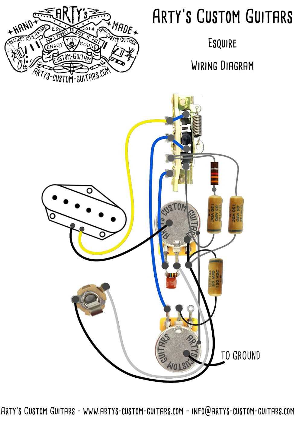 fender esquire wiring diagram