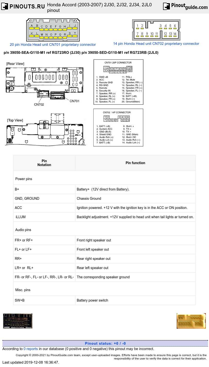 2008 honda accord radio wiring diagram