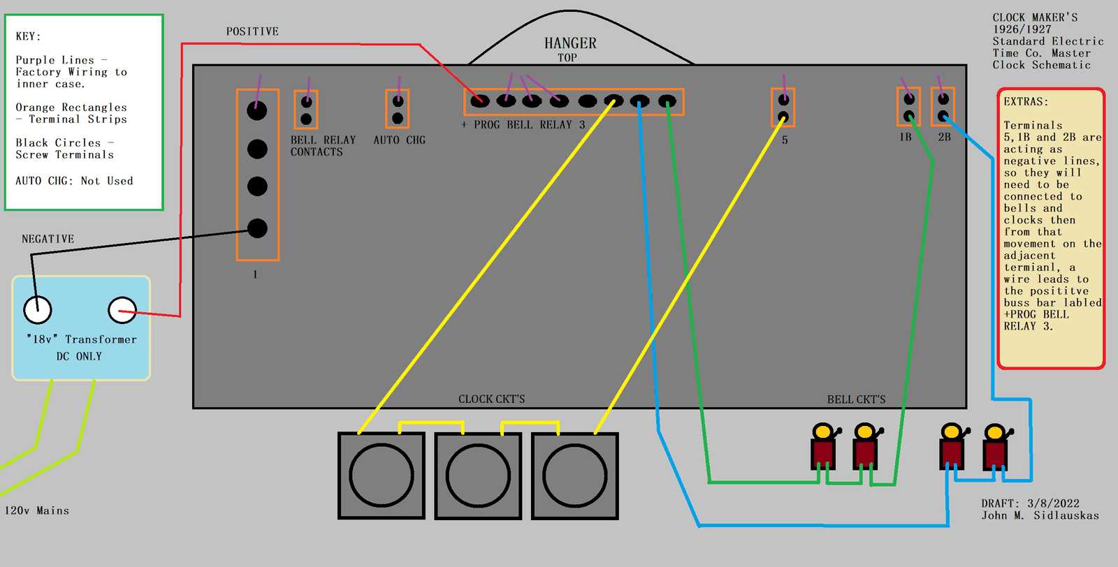 clock wiring diagrams free