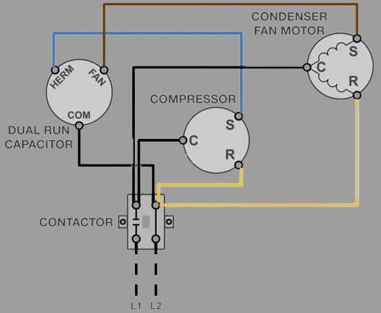 condensing fan motor wiring diagram