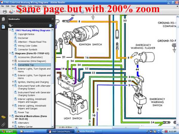 wiring diagram for 1966 mustang